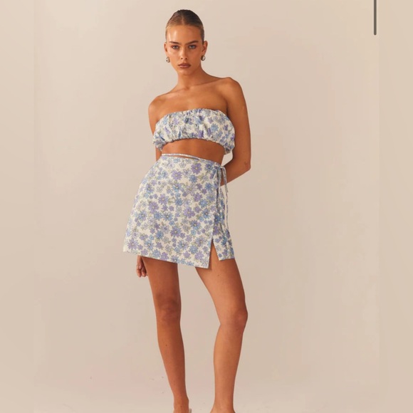 NWT PEPPERMAYO- Longing For Less Mini Wrap Skirt - Daisy Chain size 0 - Picture 1 of 4